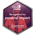 digital badge for recognition of personal impact